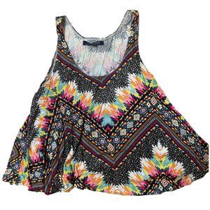 Ocean Drive - Multicolored Print Tank Top - Large